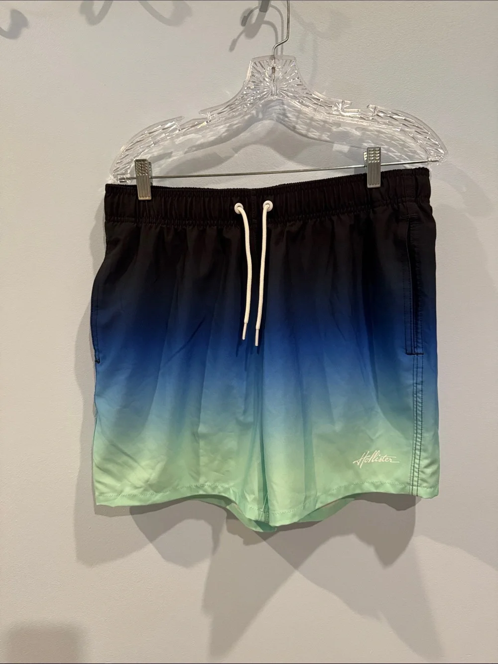 Hollister Ombré Swim Trunks Board Shorts